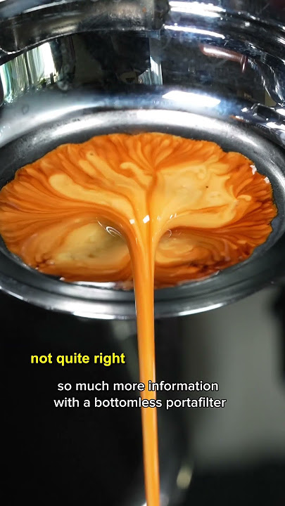 Why I use a bottomless portafilter for espresso
