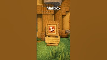 Minecraft Mailbox That Actually Works! 🤯 #minecraft