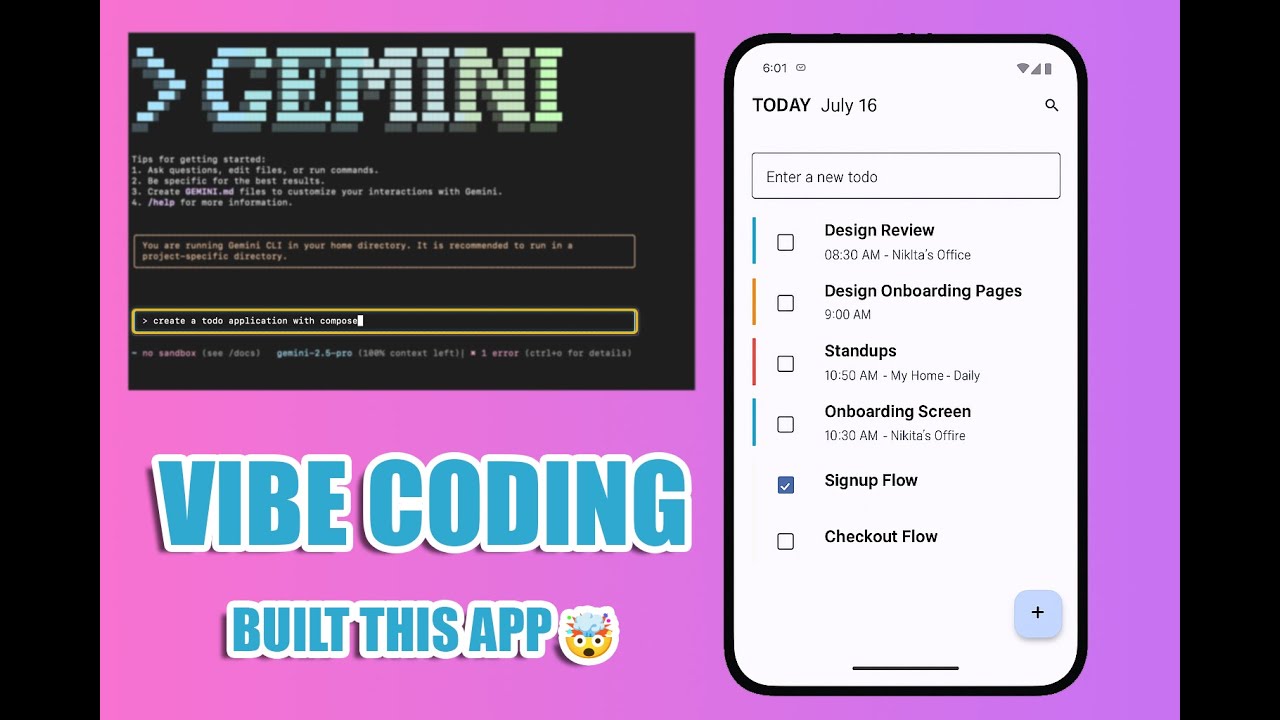 Vibe Coding with Gemini CLI is INSANE! 🤯 Create Android Apps with Just ...