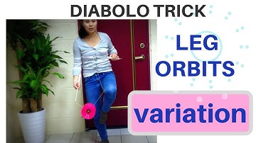 Diabolo tricks the variation of the leg trick