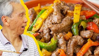 🤤 Dad's MOUTHWATERING Black Pepper Beef Stir Fry (黑椒牛柳)!