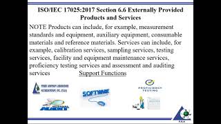A Look at ISO/IEC 17025:2017 - Section 6.6: Externally Provided Products and Services