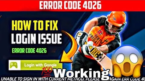 How To Fix Real Cricket 24 Log in issue 🔥|| Unabe to login with current method error 4026