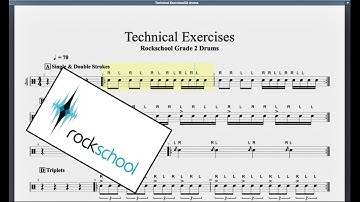 Technical Exercises (No Drums) Rockschool Grade 2 Drums
