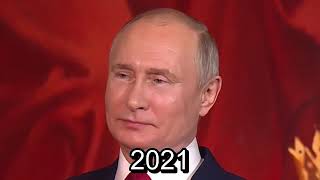 Путин-Васильевич 2020-2024 Поздравление с  Пасхой. Как сильно менялось лицо.