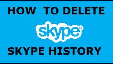 How To Delete Skype History