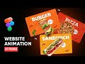Animated website in Figma || Full tutorial || Free resourses