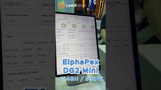 Elphapex DG2 Mini Real Test | 2.4G 580W Dual-Coin Miner | First Look #dogecoinmining #homemining