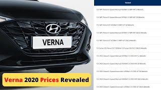 2020 Hyundai Verna Facelift Launched | Prices Revealed | BS6 Price List