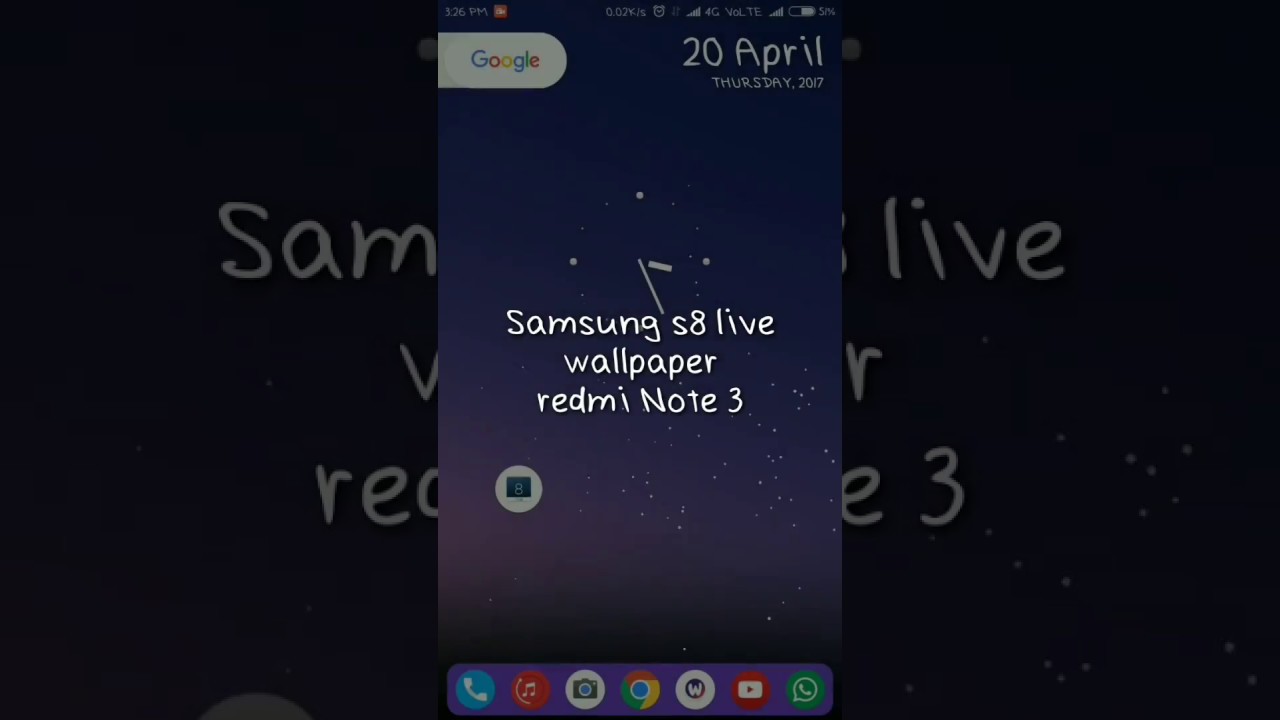Samsung S8 Live Wallpaper For All Android Phone YouTube