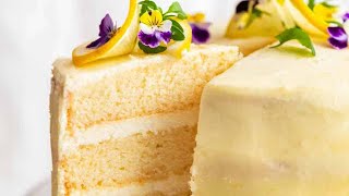 Lemon Cake with Fluffy Lemon Frosting