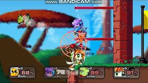 SSF2 Freedom Planet Smash-Up: Turbulence Plains (over Yoshi