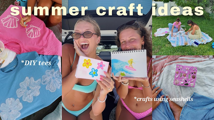 craft ideas for when you’re bored this summer | diy bleach tees, watercolor, & shell crafts