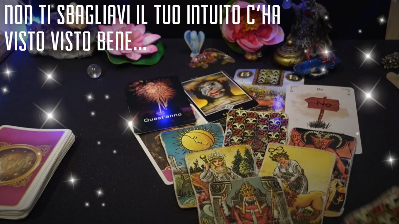 🙄 NON TI SBAGLIAVI IL TUO INTUITO C'HA VISTO  VISTO BENE...  #cartomanzia #tarocchi #amore 