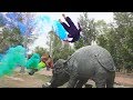 PARKOUR VS COLORFUL SMOKE GRENADES!