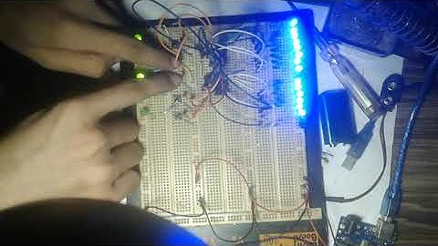 Shift Register 75HC595 Demonstration with push button