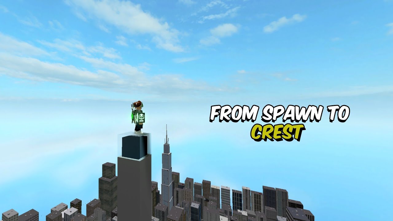 Roblox Parkour From Spawn To Crest Youtube - roblox parkour crest tower