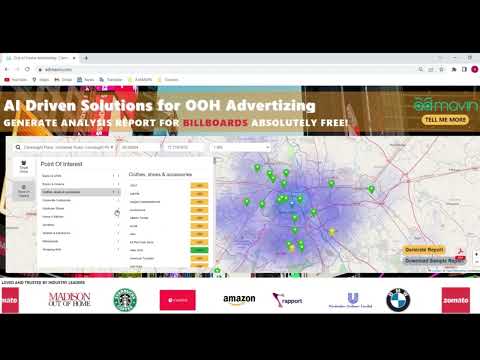 Free OOH Media Site Analyzer- Demonstration #ooh #adtech #outofhomeadvertising - video from AdMAVIN