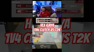 CR7 HORAA MR HYOZU & MAFIANINJA REACTS ON HLX AJAYA 1V4 CLUTCH VS T2K 🔥 HLX VS T2K #cr7horaa #horaa