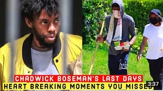 Chadwick Boseman last days before his death of cancer 😭😭😭
