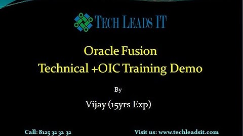 Oracle Cloud Technical +OIC Training Demo | Real Time Training| Latest Version-R13