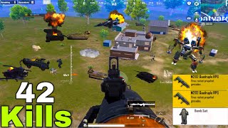 😱Double M202 with Tank + UAV Drone Full Action Against Tank, Hovercaft, Robot, Chopper💥| PUBG MOBILE screenshot 4