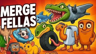 Merge fellas MIX BRAINROT italian indonesian GAMEPLAY part 160 #live #mergefellas #italianbrainrot