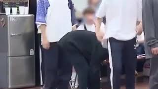 신발끈 묶으며 FAKE LOVE 추는 지민