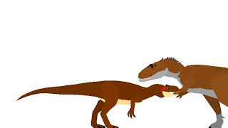 Аллозавр против Гиганотозавра (кто победил ктот гиганотозавр) (кто проиграл ктот аллозавр)