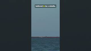 One Ship Escaped, One got hit by a Missile #iran #maritime