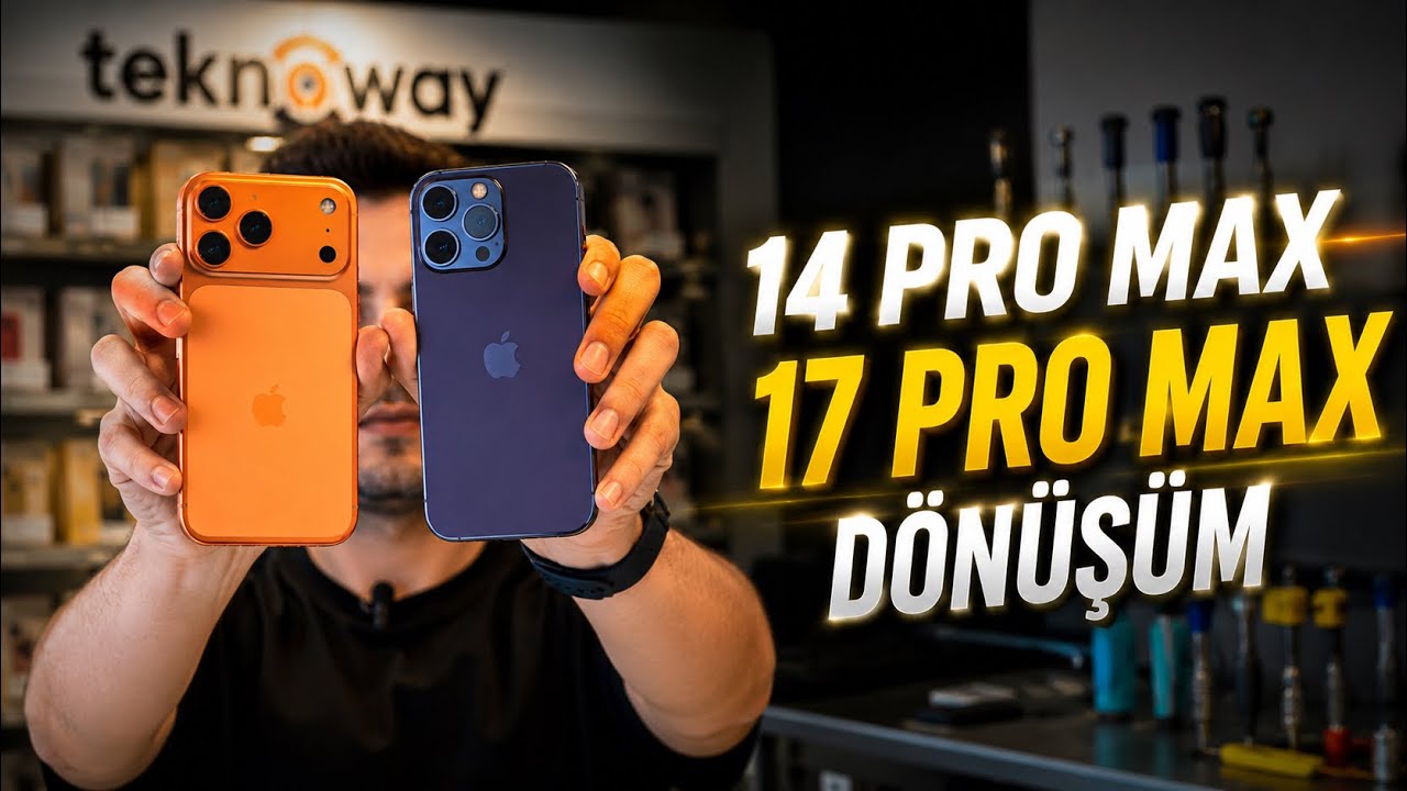 iPhone 14 Pro Max'i 17 Pro Max'e dönüştürdük! - YouTube