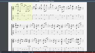 3Ds Mii Maker Theme - Fingerstyle Guitar Tab