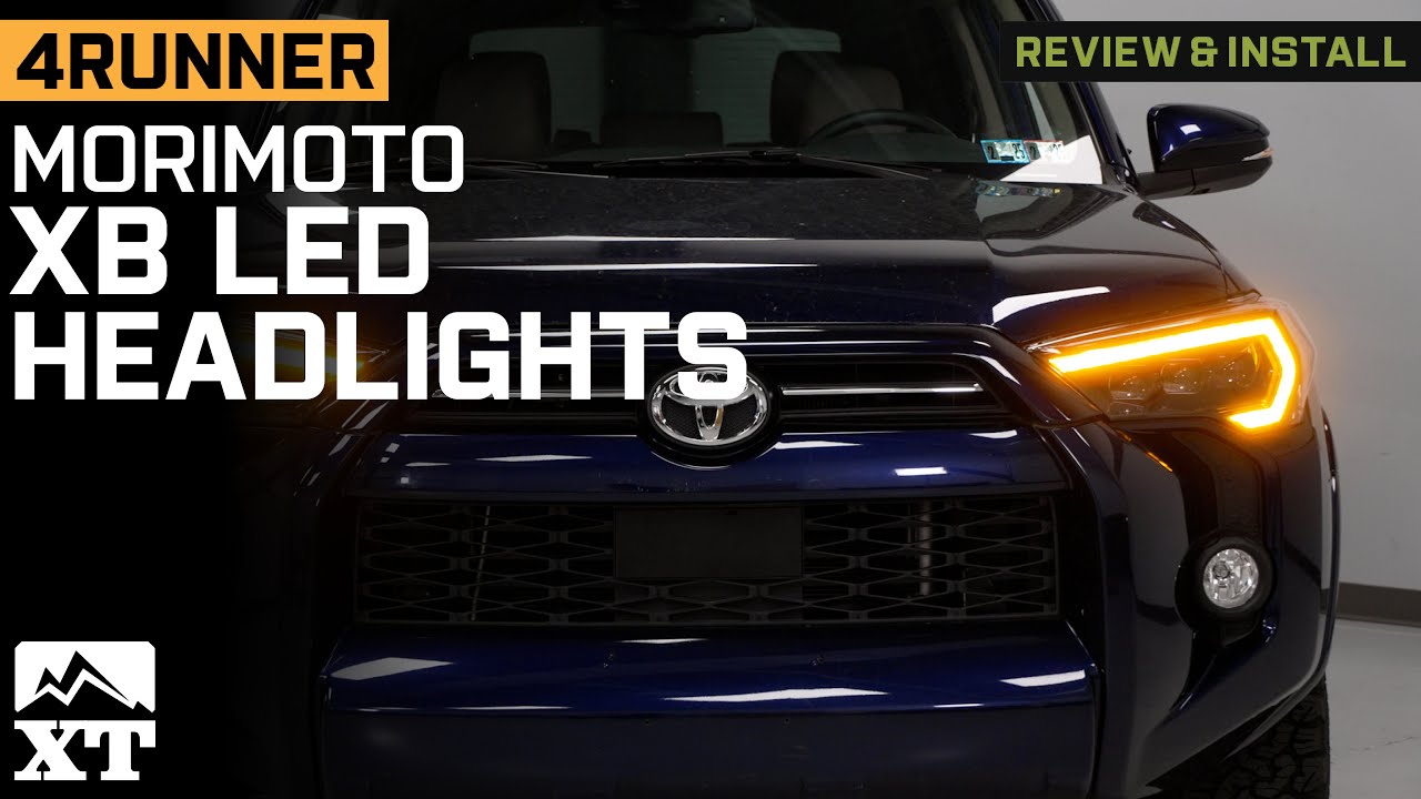 パーツ SUPER BATTLE HALOGEN LIGHT PRO RUNNER 88 Morimoto Toyota 4-Runner XB Projector LED Headlights; Black