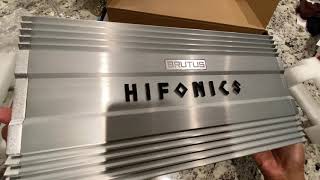 HIFONICS Brutus Gamma 1600.4 Amp Unboxing