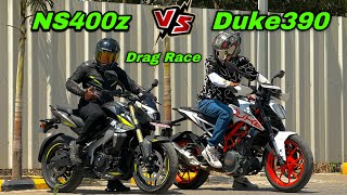 PULSAR NS 400z vs DUKE 390 GEN2 | HIGHWAY RACE | FIRST ON YOUTUBE 🔥