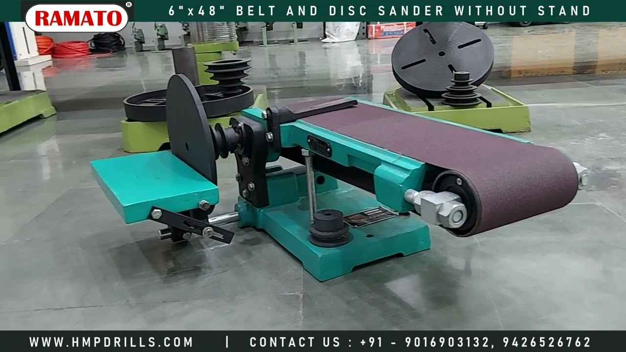 Ramato 6×48 Belt & Disc Sander Without Mounting Stand – Best Belt Grinder for Metal & Wood | Rajkot