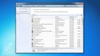 How to Uninstall / Remove a Program on Windows 7 Profile