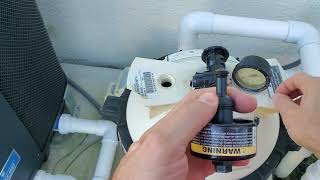 (30 sec. fix) Pool filter pressure relief valve.