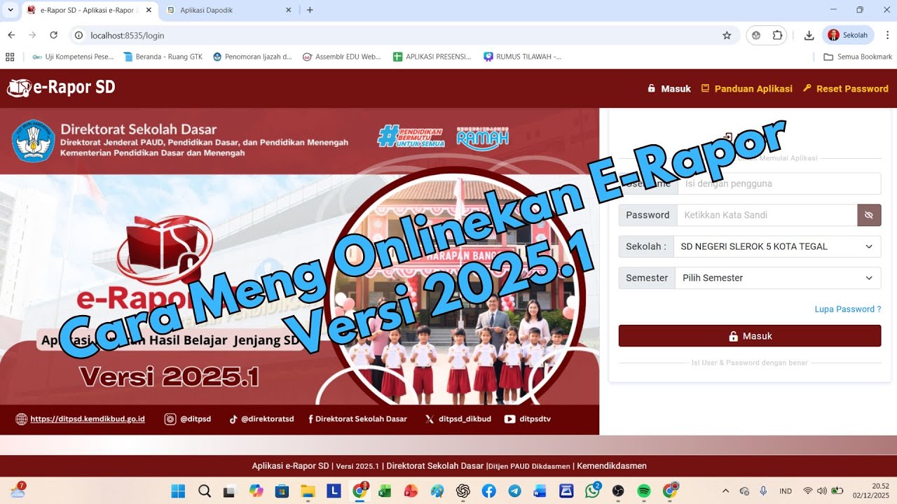 CARA MENGONLINEKAN E RAPOR 2025.1