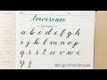 Brush Lettering Tutorial for Beginner | Lowercase Letters