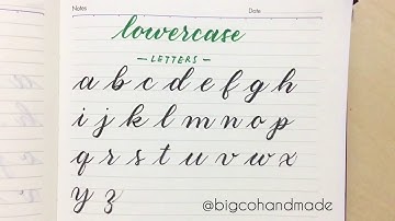 Brush Lettering Tutorial for Beginner | Lowercase Letters