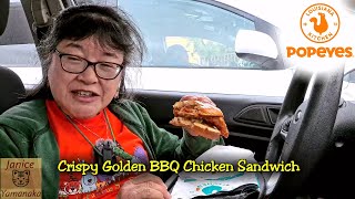 LIMITED TIME: Crispy Golden BBQ Chicken Sandwich at Popeyes #2024springnibbles