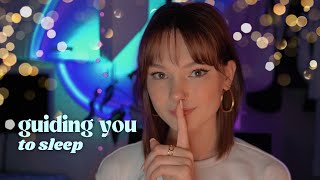 ASMR stress relief  guided sleep meditation (bodyscan, visualization, whispered)