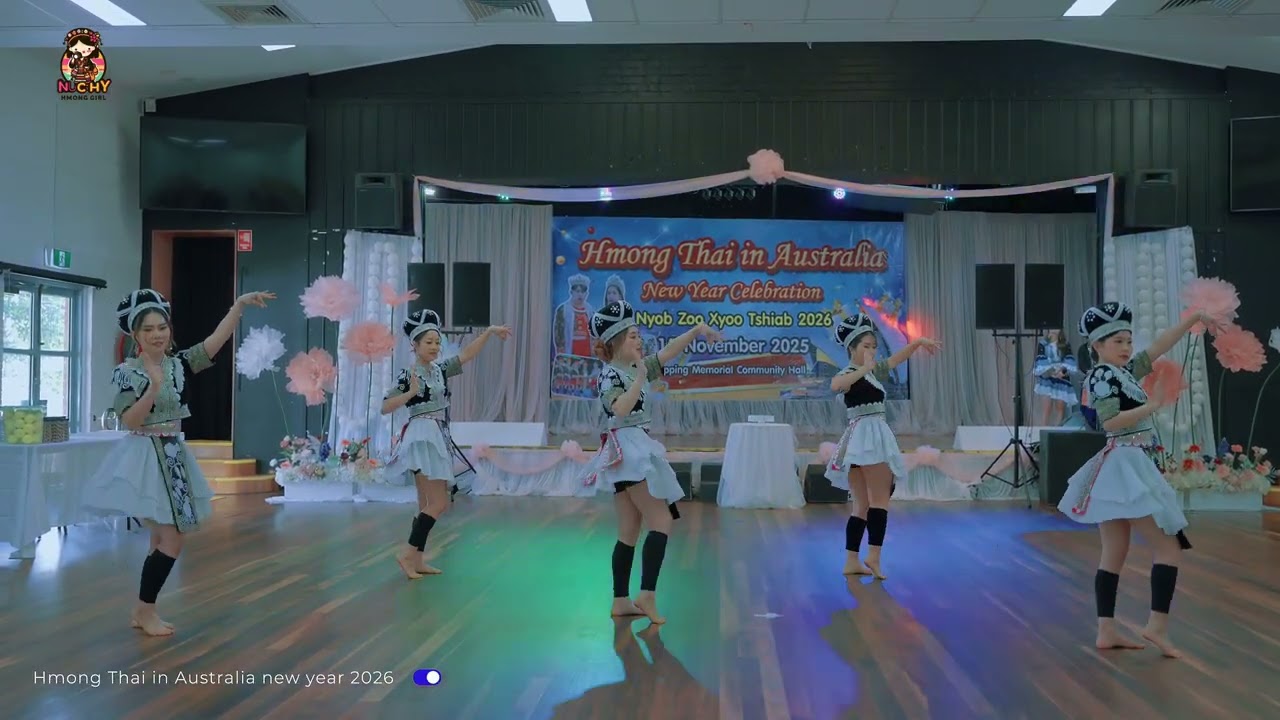 สาวสวยเมลเบิร์นเต้นเปิดงานปีใหม่ม้งไทยในออสเตรเลีย 2026