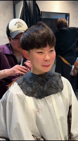 成人式終わったしロングからバッサリ✂️【メンズ美容師大阪】バッサリカット バッサリショート メンズショート ショートマッシュ ボーイッシュ ボーイッシュヘア