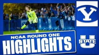 BYU Women's Soccer vs Utah State | NCAA Tournament Round One | Full Game Highlights (2025)