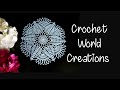 Crochet Doily, Table Mat #crochetworldcreations