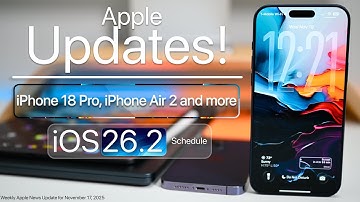 Apple Updates, iPhone 18 Pro, iPhone Air 2, and iOS 26.2