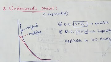Underwoods model | Underwoods model traffic flow