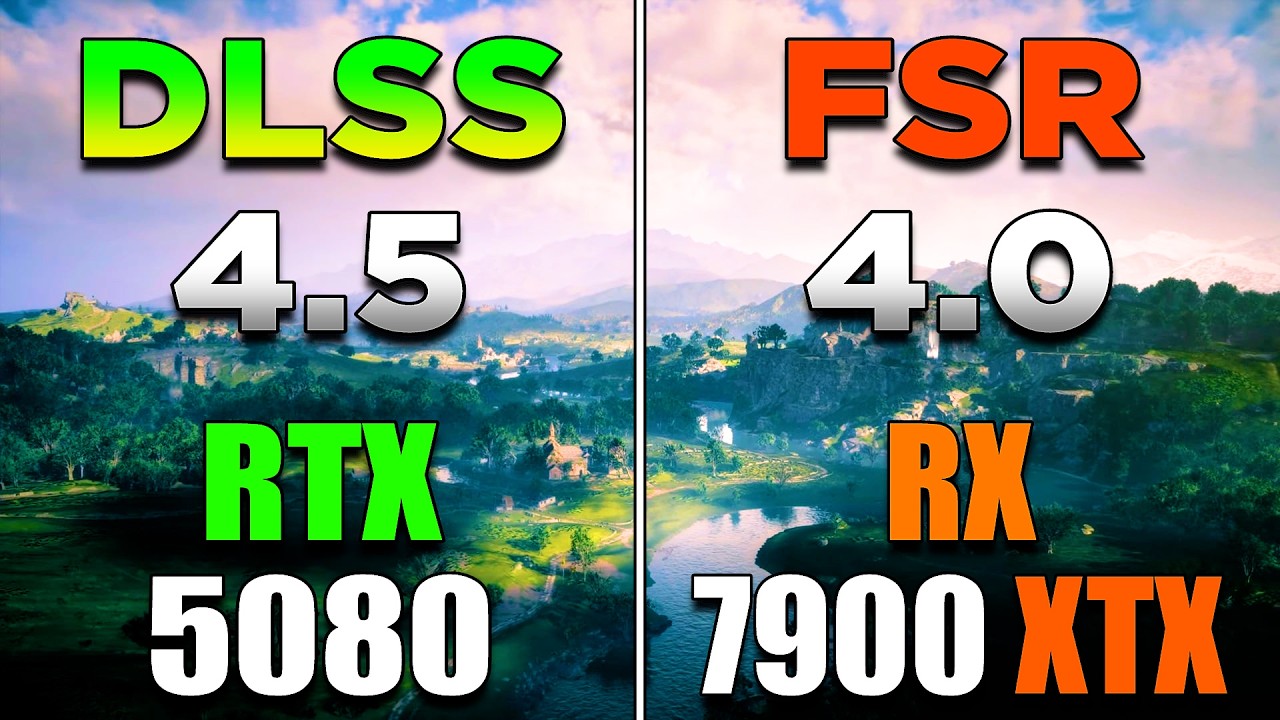 DLSS 4.5 (RTX 5080) против FSR 4.0 (RX 7900 XTX) | Тестирование игрового процесса на ПК